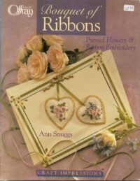 Bouquet of Ribbons  Presses Flowers & Ribbon Embroidery